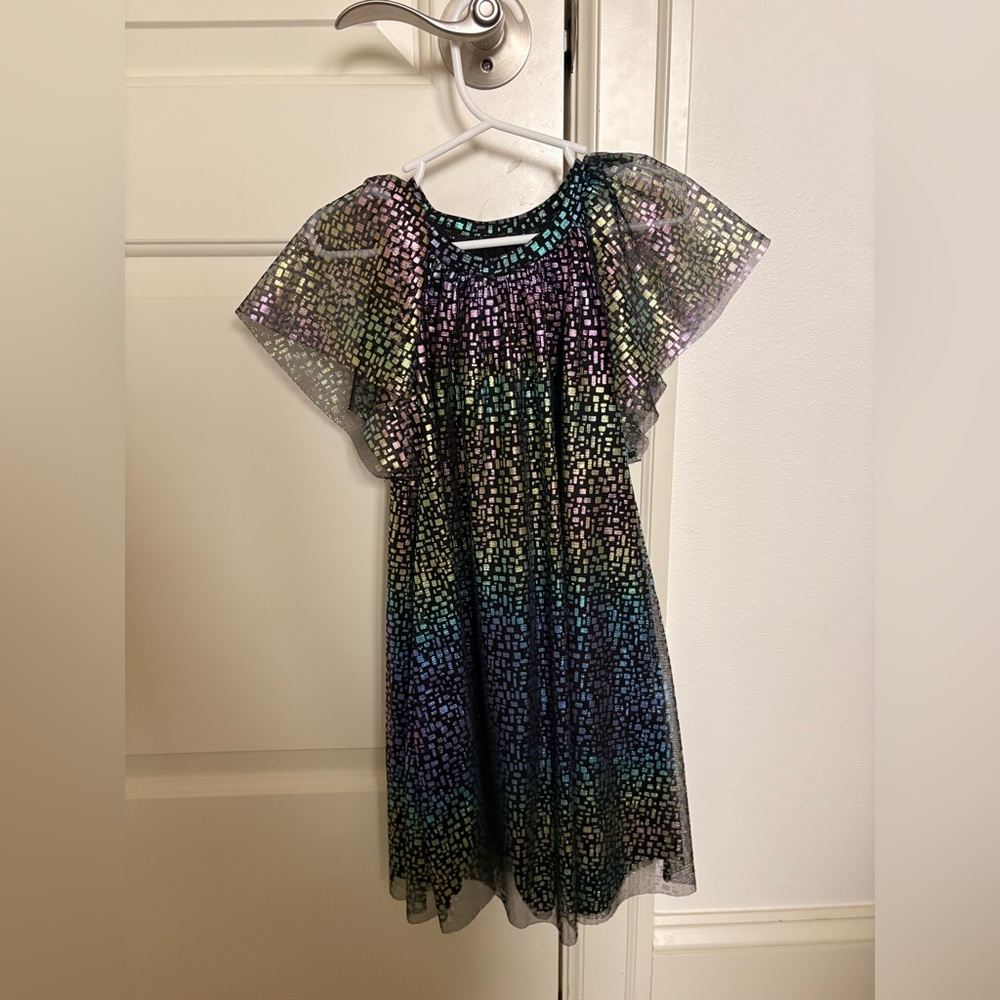 Next Black and Purple Shimmer Dress